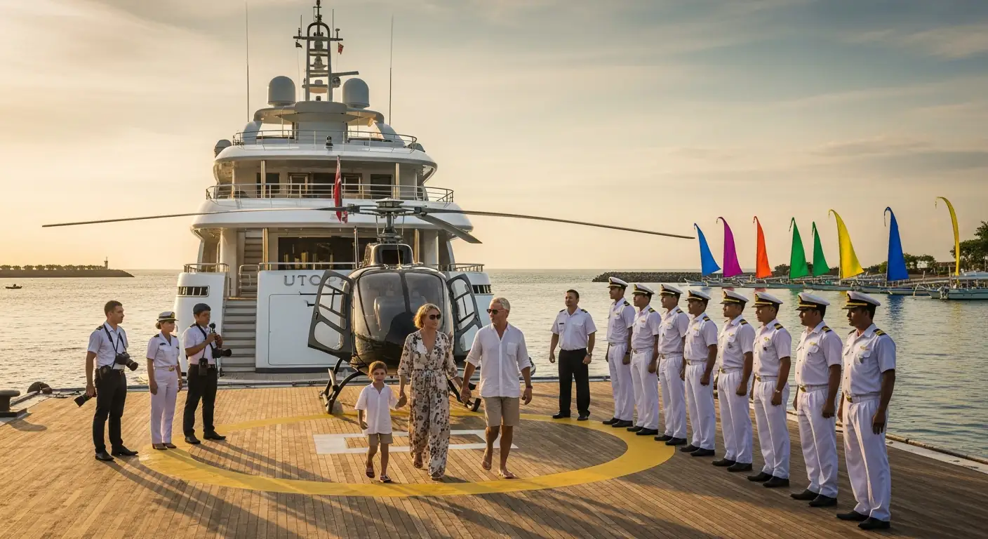 Bali Superyacht Charter — UHNW Megayacht Private Expeditions from Benoa